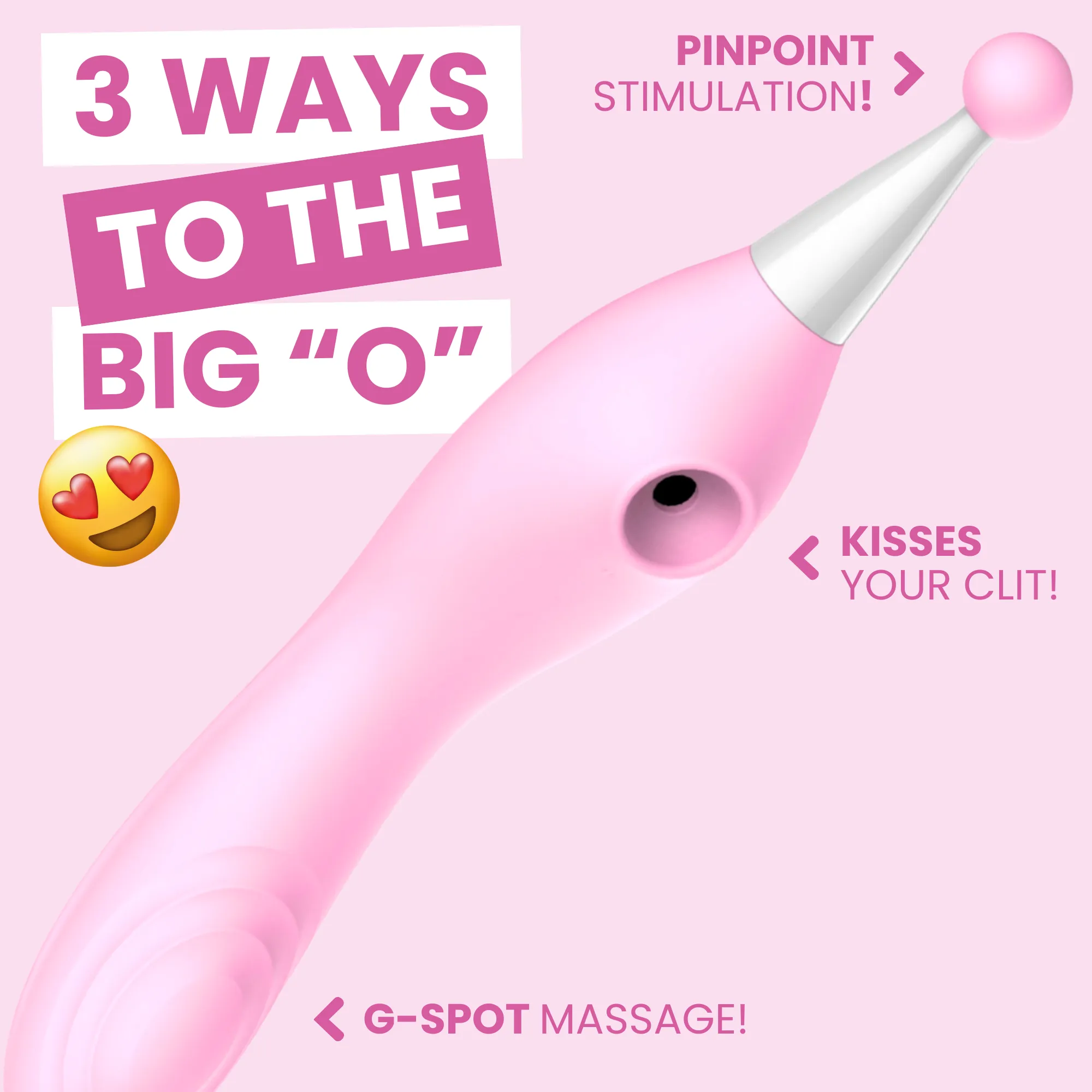 Pleasure Seeker Clit Sucker. G-Spot. & Clitoral Vibrating Wand