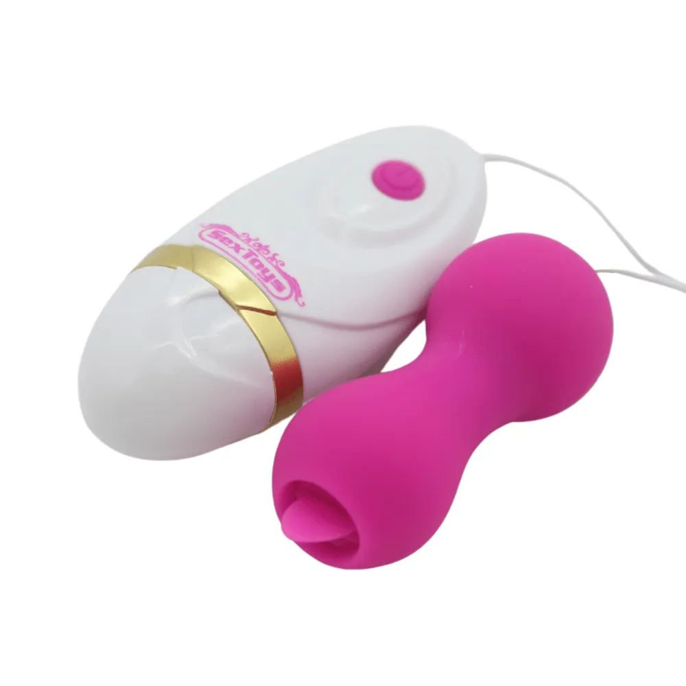 Rechargeable Vibrating Bullet with Tongue