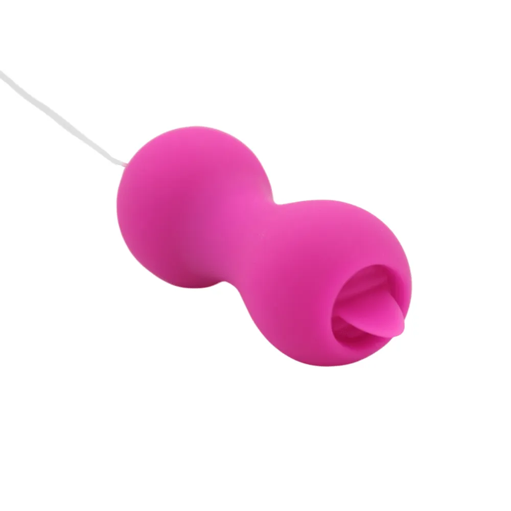 Rechargeable Vibrating Bullet with Tongue