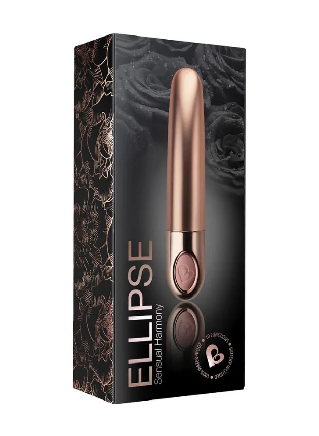Rocks Off Ellipse Rechargeable Bullet Vibrator Metallic Dusk Pink
