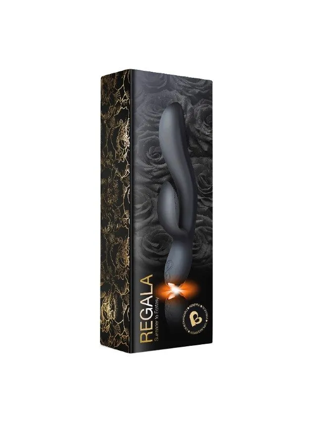 Rocks-Off Regala Black 10-Speed A-spot Rabbit Vibrator