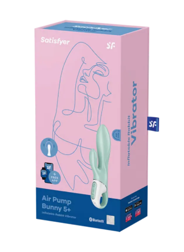 Satisfyer Air Pump Bunny 5 App-Controlled Inflatable Rabbit Vibrator