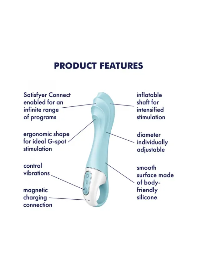 Satisfyer Air Pump Vibrator 5 App-Controlled Inflatable G-Spot Vibrator