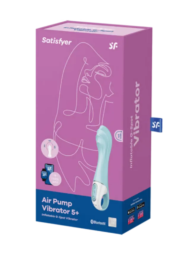 Satisfyer Air Pump Vibrator 5 App-Controlled Inflatable G-Spot Vibrator