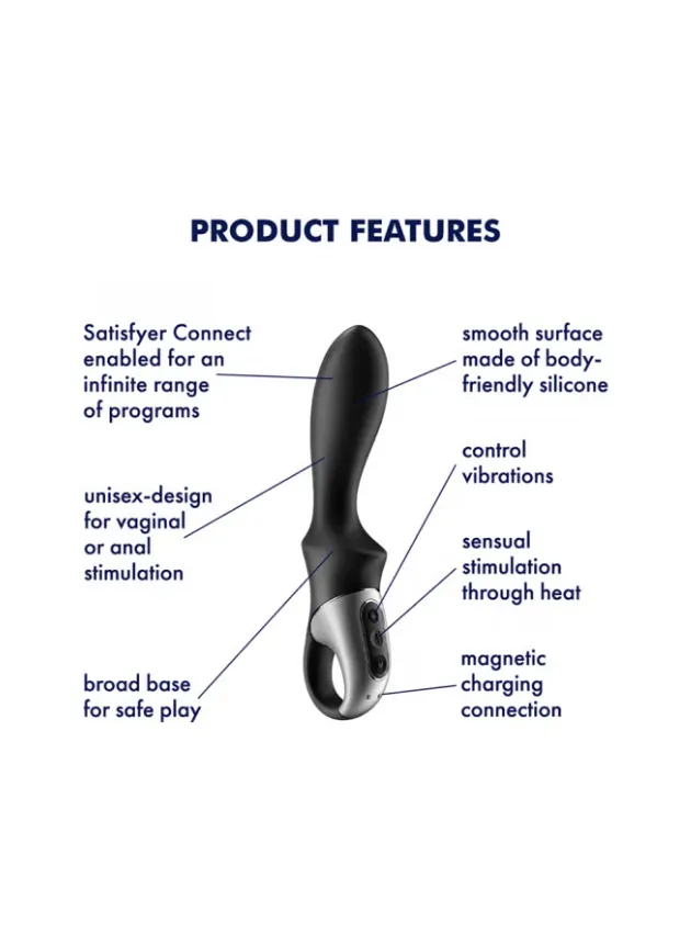 Satisfyer Heat Climax App-Controlled G-Spot Vibrator Black