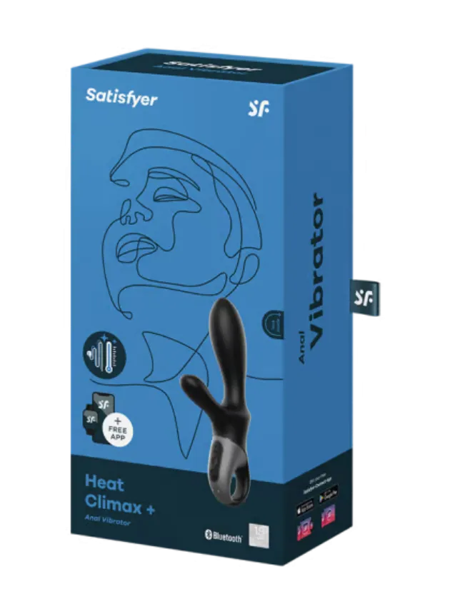 Satisfyer Heat Climax  App-Controlled Rabbit Vibrator Black