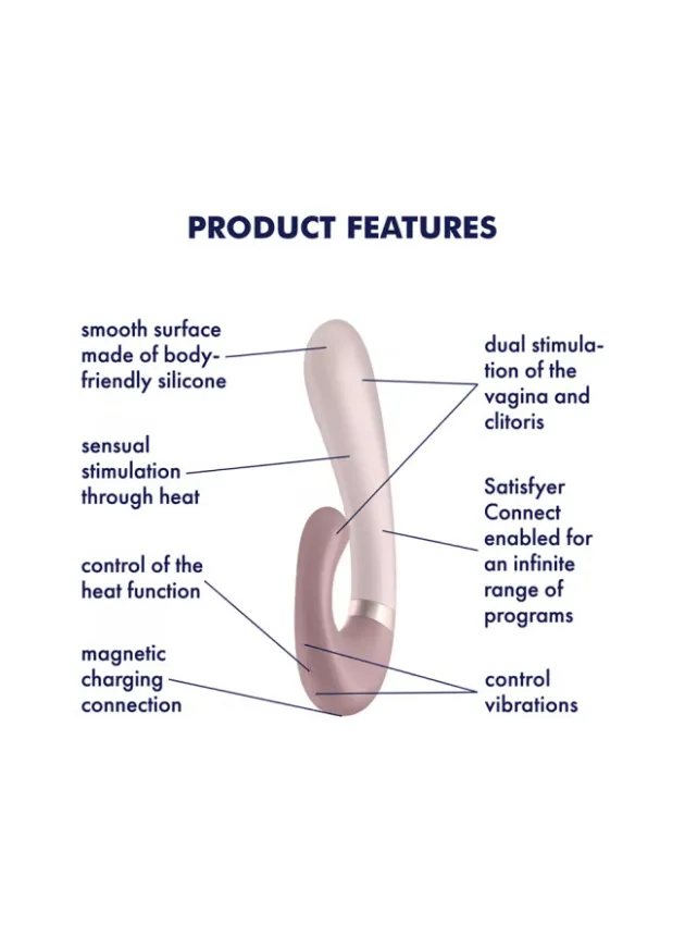 Satisfyer Heat Wave App-Controlled G-Spot Vibrator Mauve