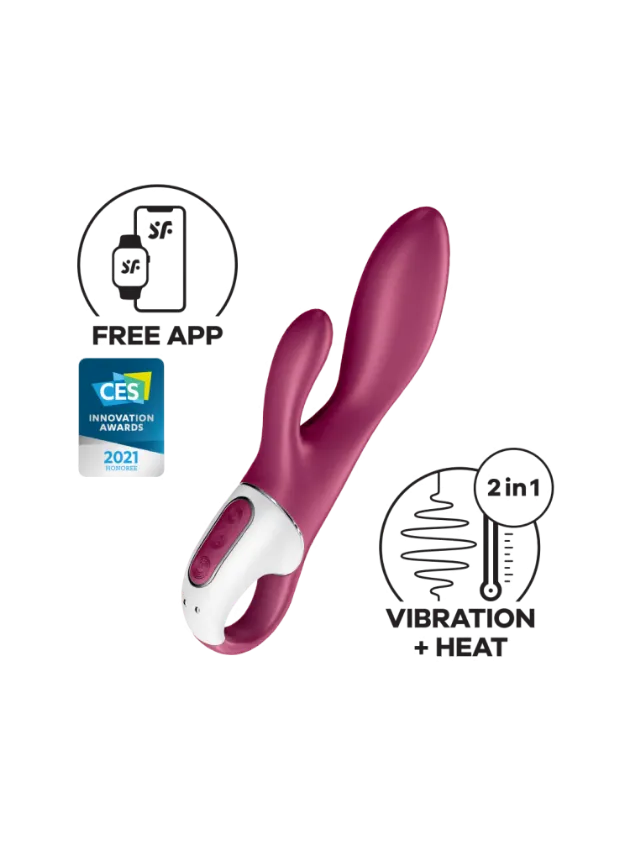 Satisfyer Heated Affair App-Controlled Rabbit Vibrator Red