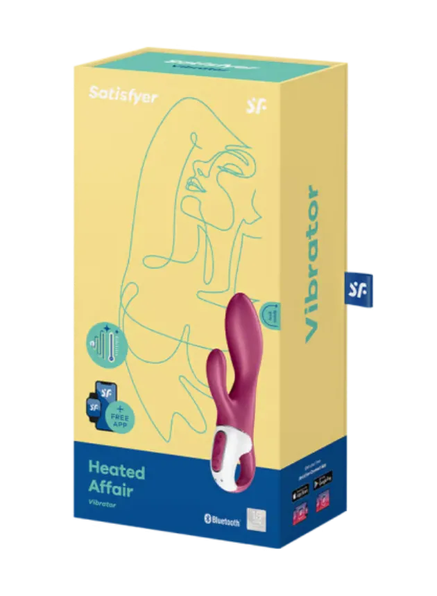 Satisfyer Heated Affair App-Controlled Rabbit Vibrator Red