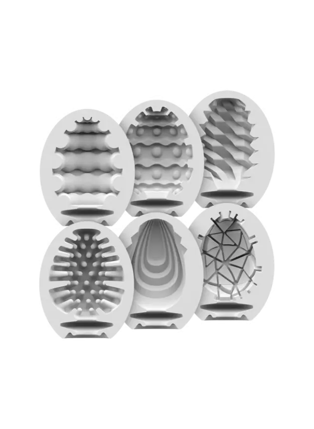 Satisfyer Masturbator Eggs Set of 6 Multi-colored