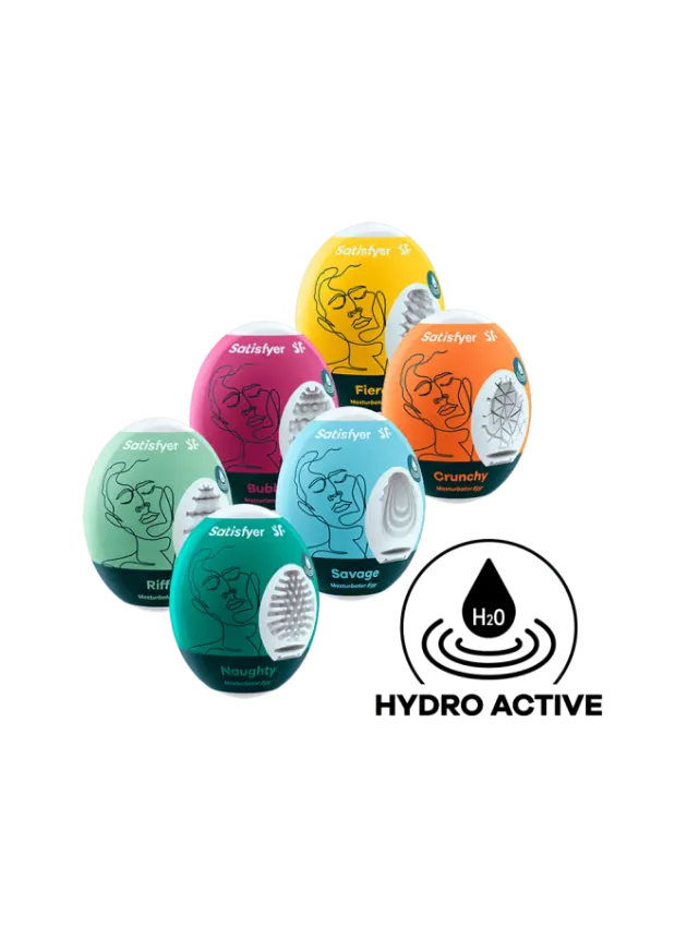 Satisfyer Masturbator Eggs Set of 6 Multi-colored