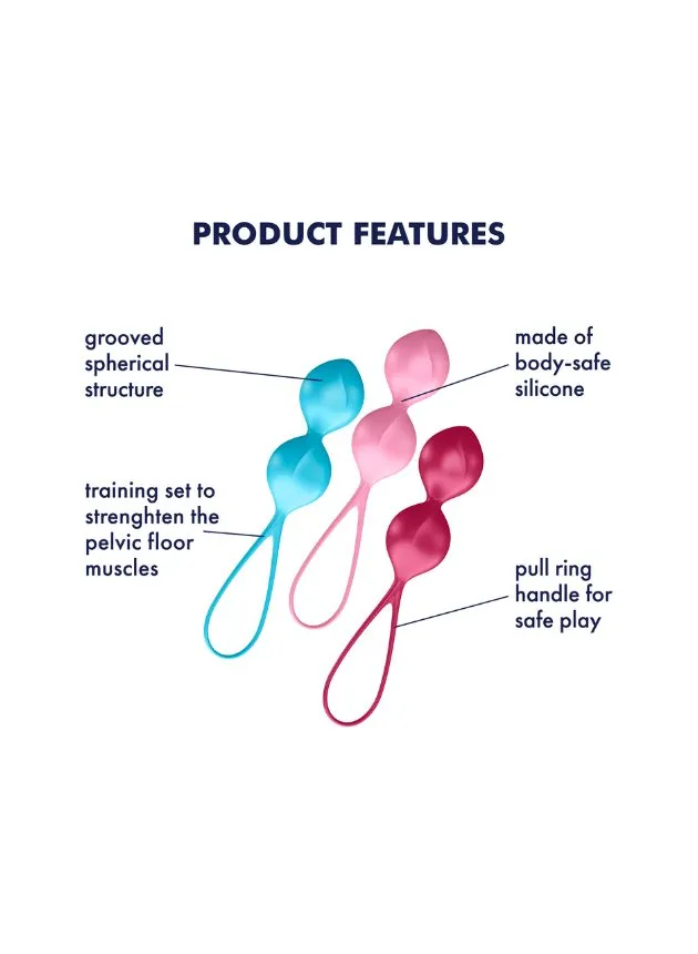Satisfyer V Balls Training Double Kegel Balls Set of 3
