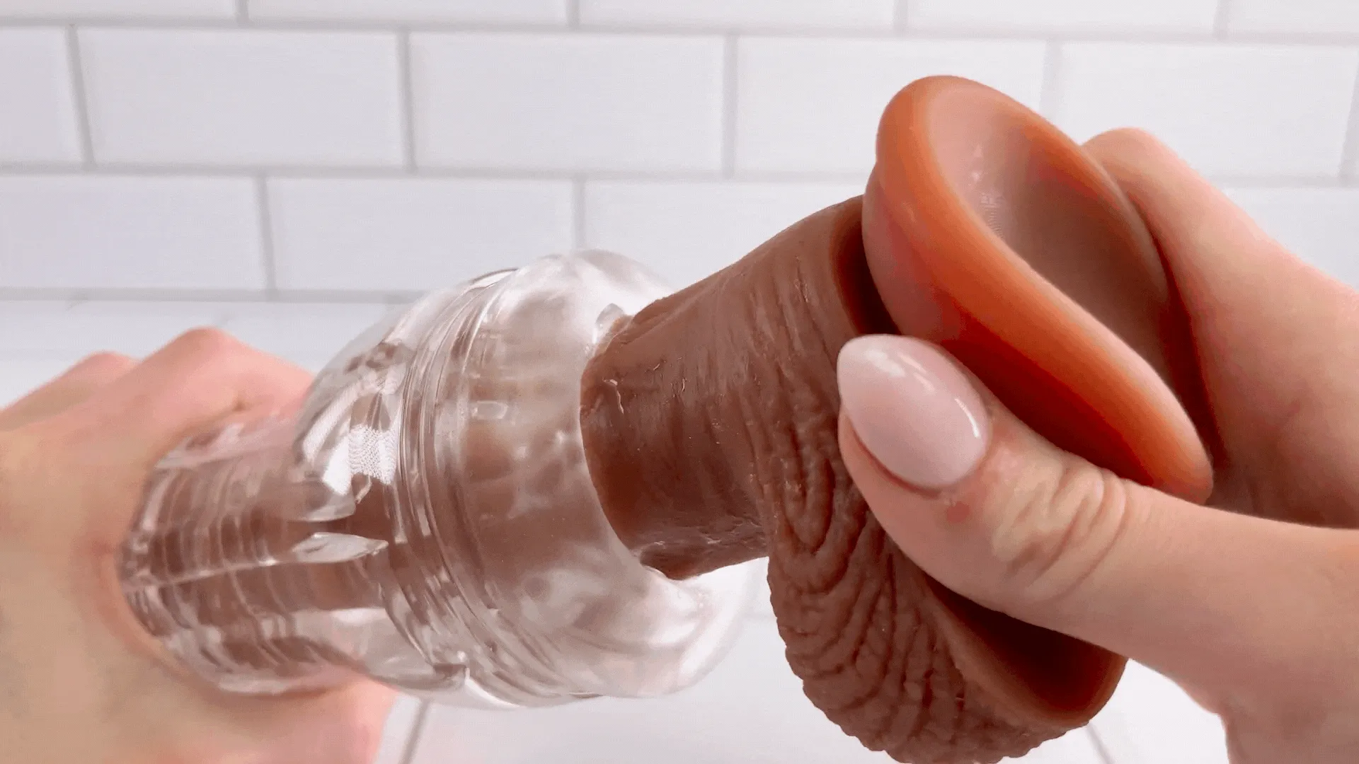 See Through Me - Clear Sucking Masturbator with Pleasure Nubs