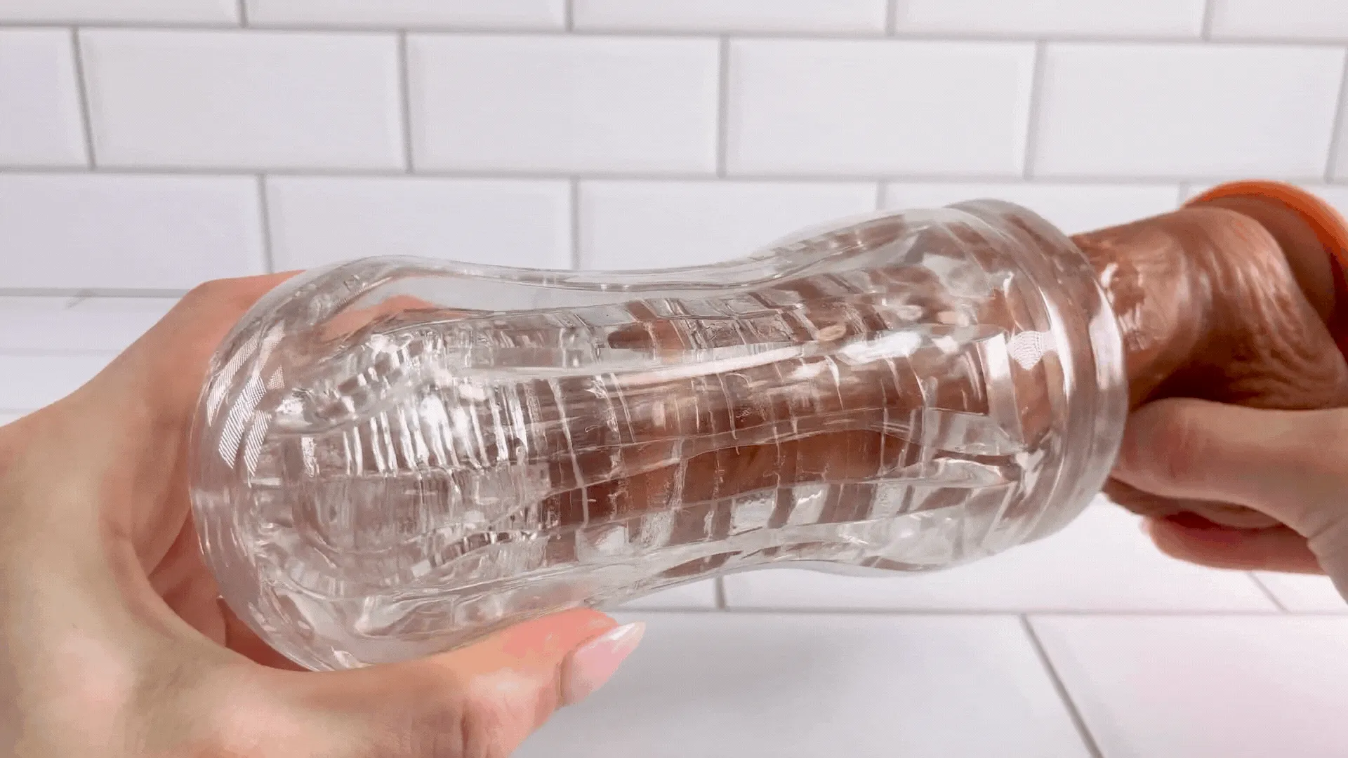 See Through Me - Clear Sucking Masturbator with Pleasure Nubs