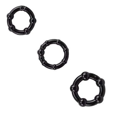 Set of 3 Beaded Cock Rings