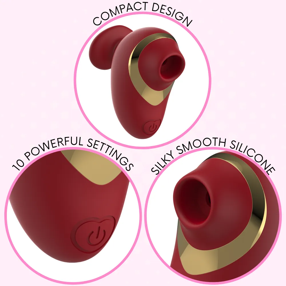 Silicone Pussy Pal Air Pulse Vibrator - Fits in Your Hand!