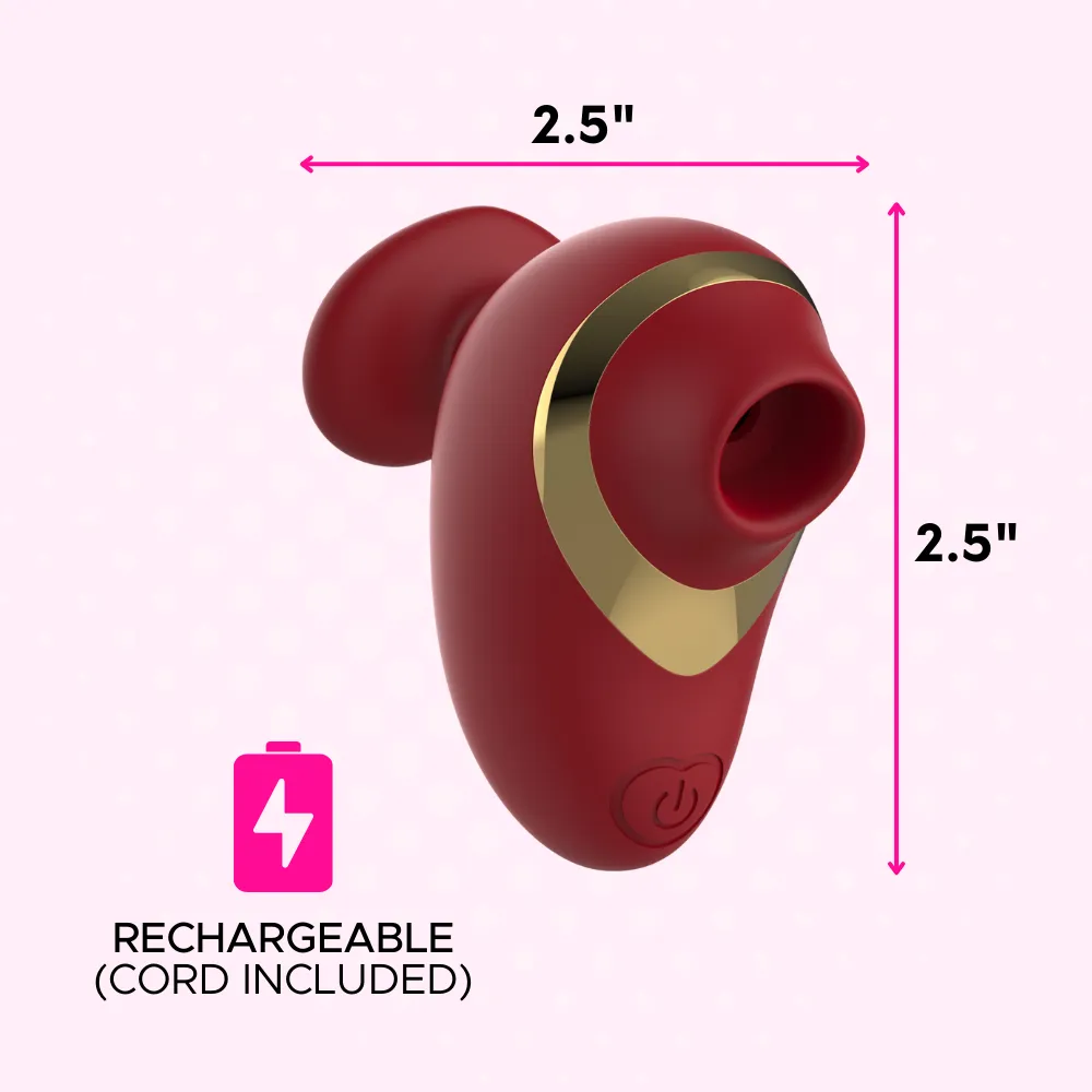 Silicone Pussy Pal Air Pulse Vibrator - Fits in Your Hand!