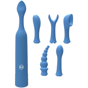 Silicone Rechargeable Clit Stimulator - 7 Piece Kit!