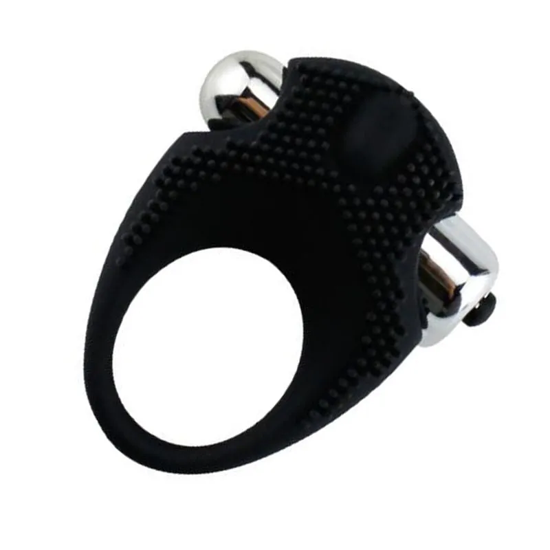 Silicone Vibrating Cock Ring with Raised Ticklers