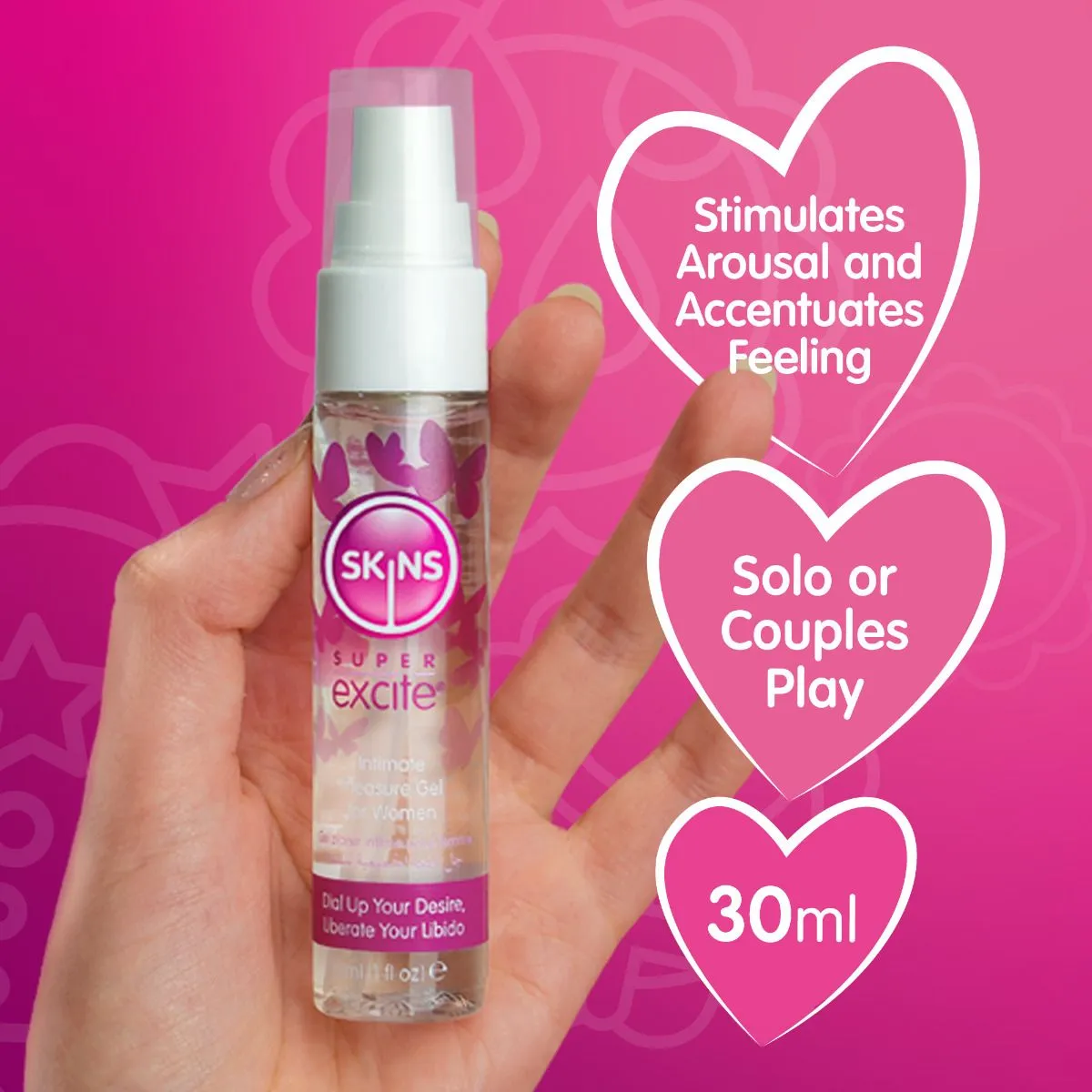 Skins Super Excite Clitoral Stimulation Gel 1 Fl oz (30ml)