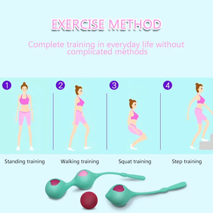 SORA Combination Duo Tone Kegel Ball and Pleasure Ball Exerciser Set