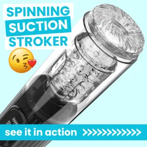Spinning Suction Stroker - Thrusting & Rotating Male Masturbator