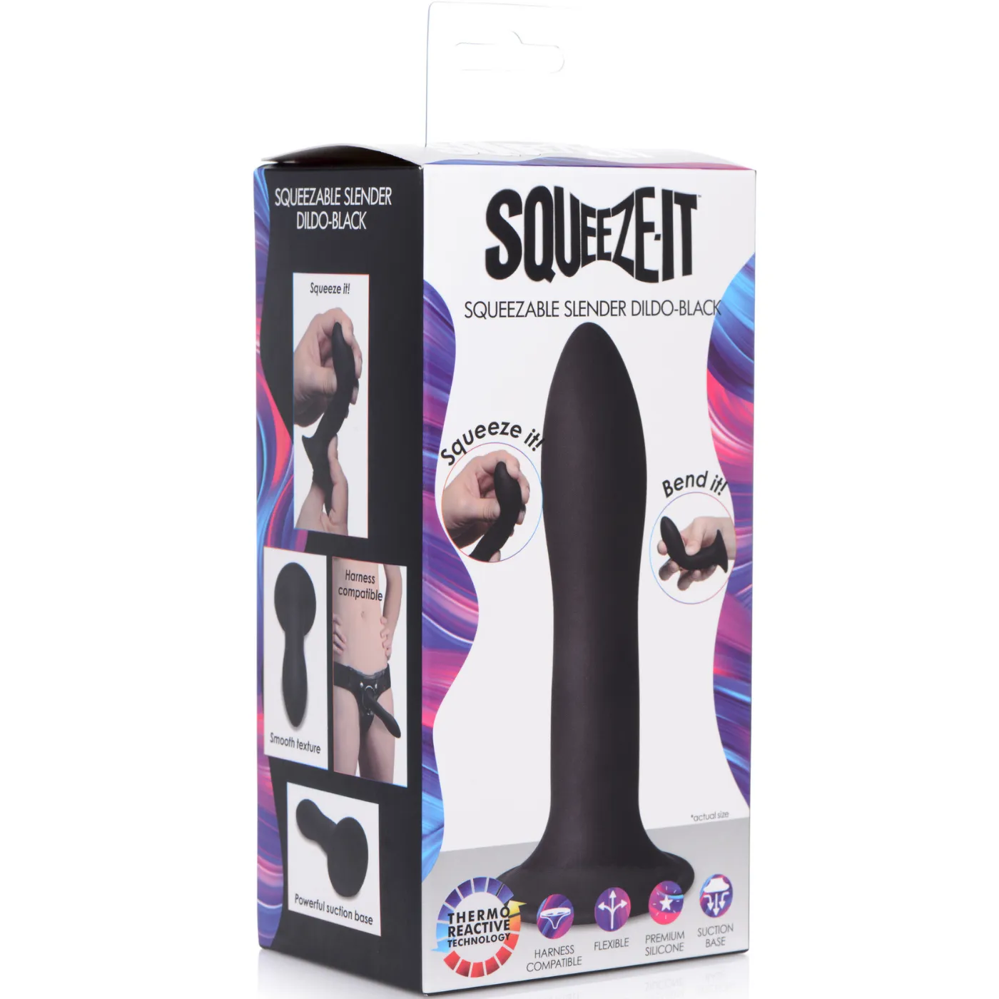 Squeeze-It Bendable Silicone Suction Cup Dildo