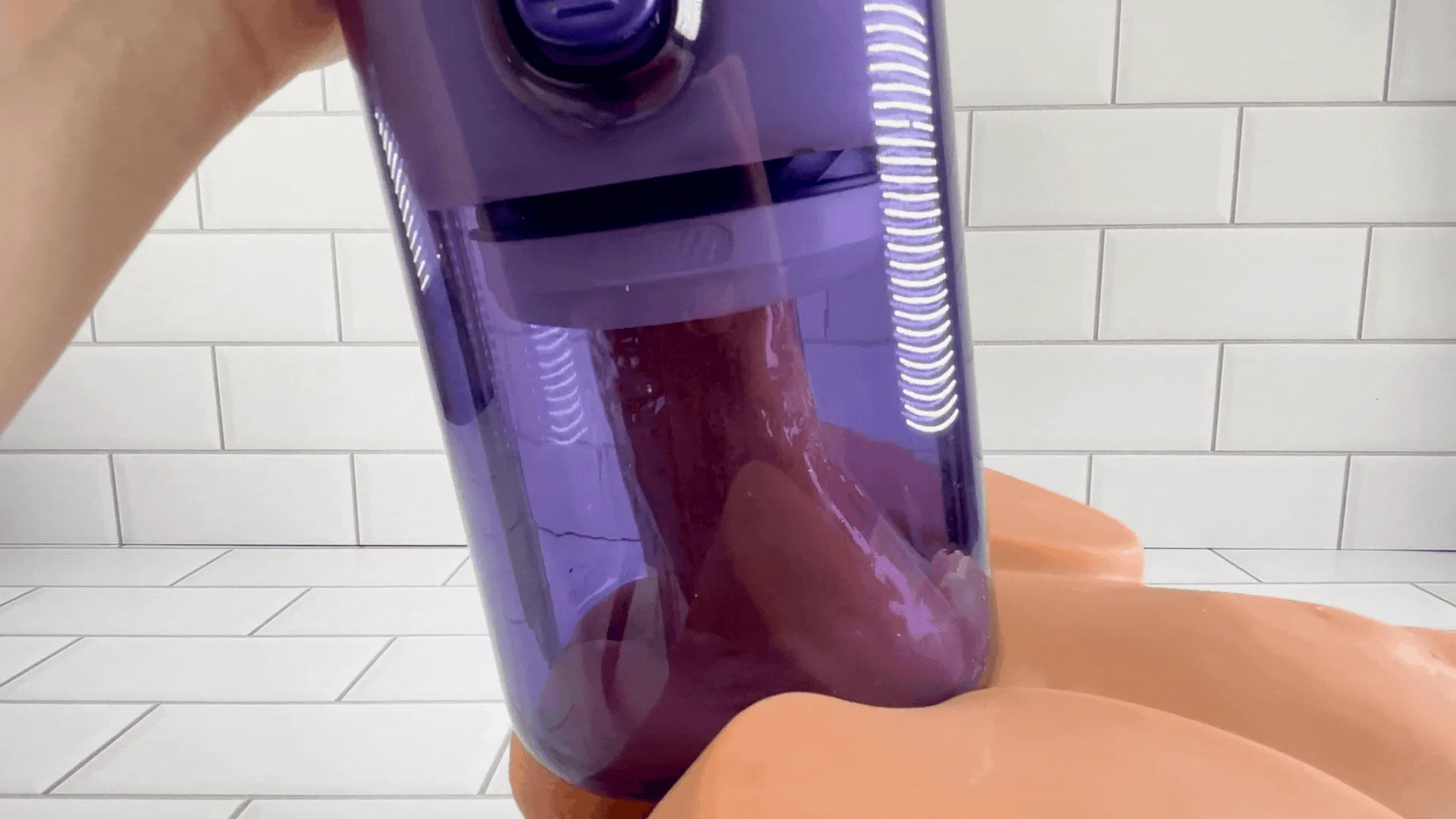 Super Series Adjustable Length Masturbator - Thrusting. Warming & Vibrating