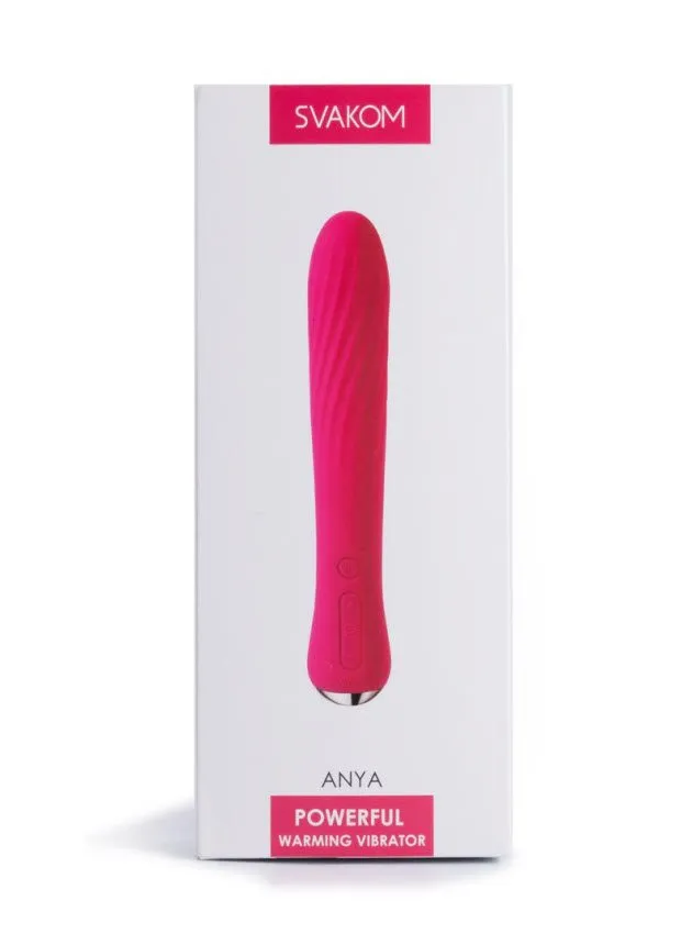 SVAKOM Anya Powerful Plum Red Warming Wand Vibrator