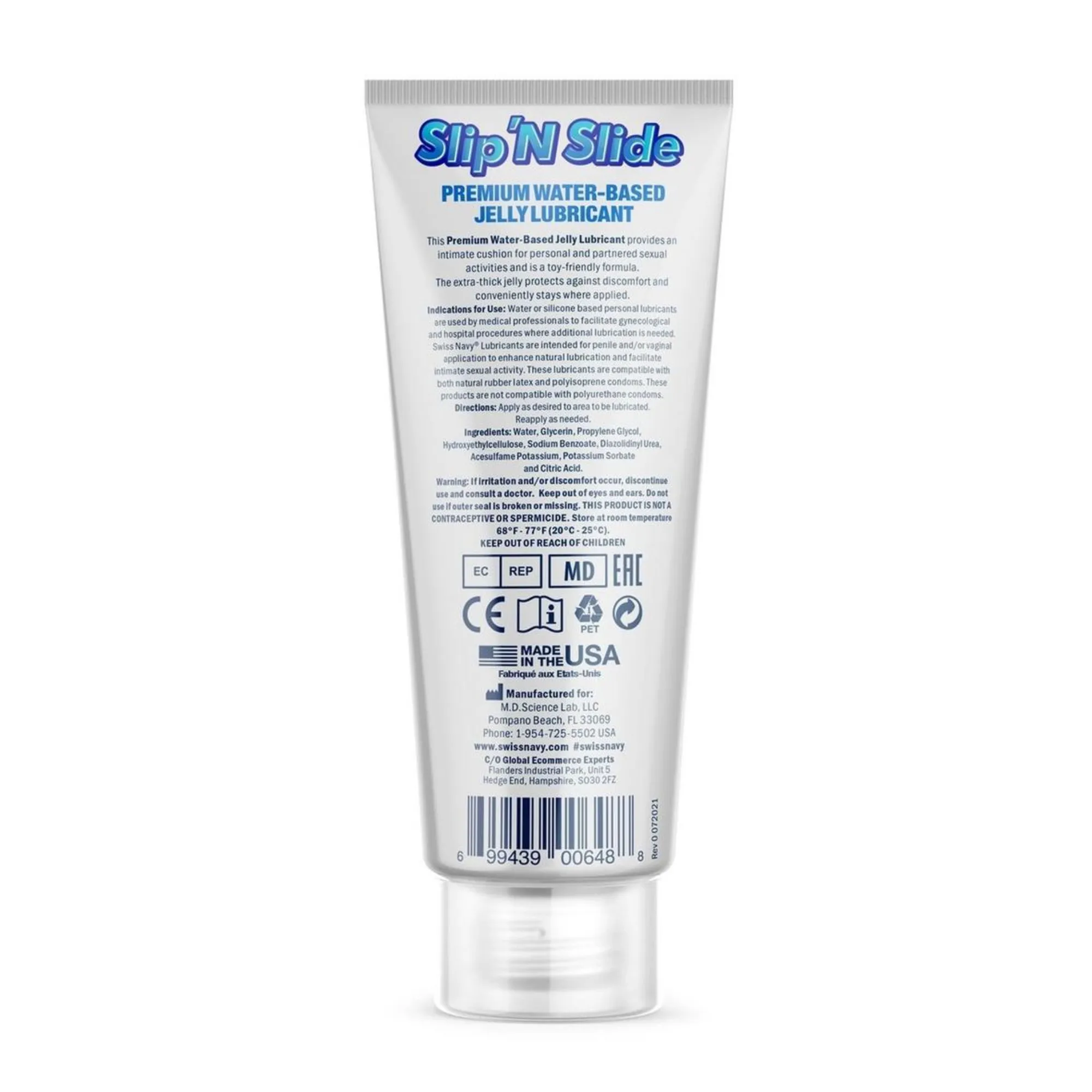 Swiss Navy Slip'N Slide Premium Jelly Lubricant