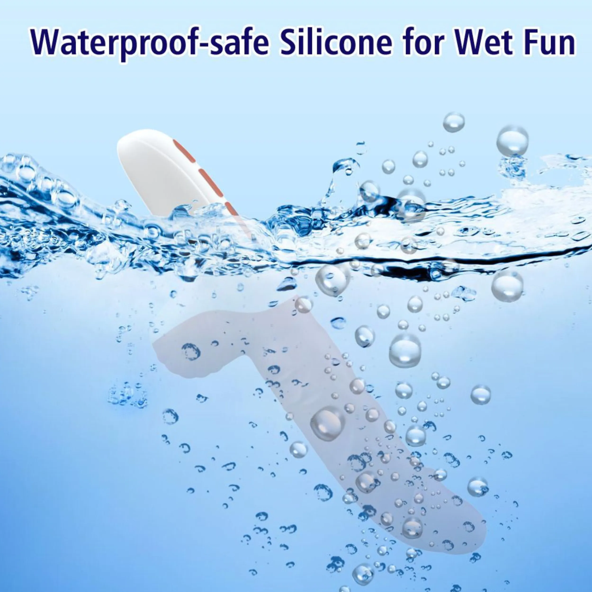 The Wave Rider Triple Action Silicone Dildo - Rolling Beads. Fingering. & Vibrating!