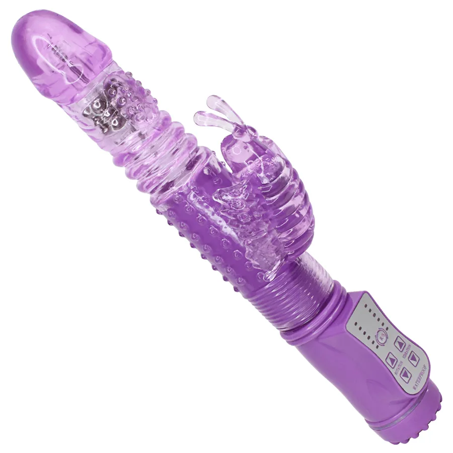 Thrusting Rotating Dual-Action Butterfly Vibrator
