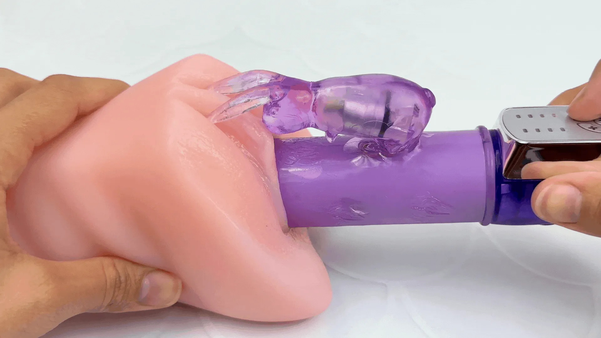 Thrusting Stroking Rabbit Vibrator