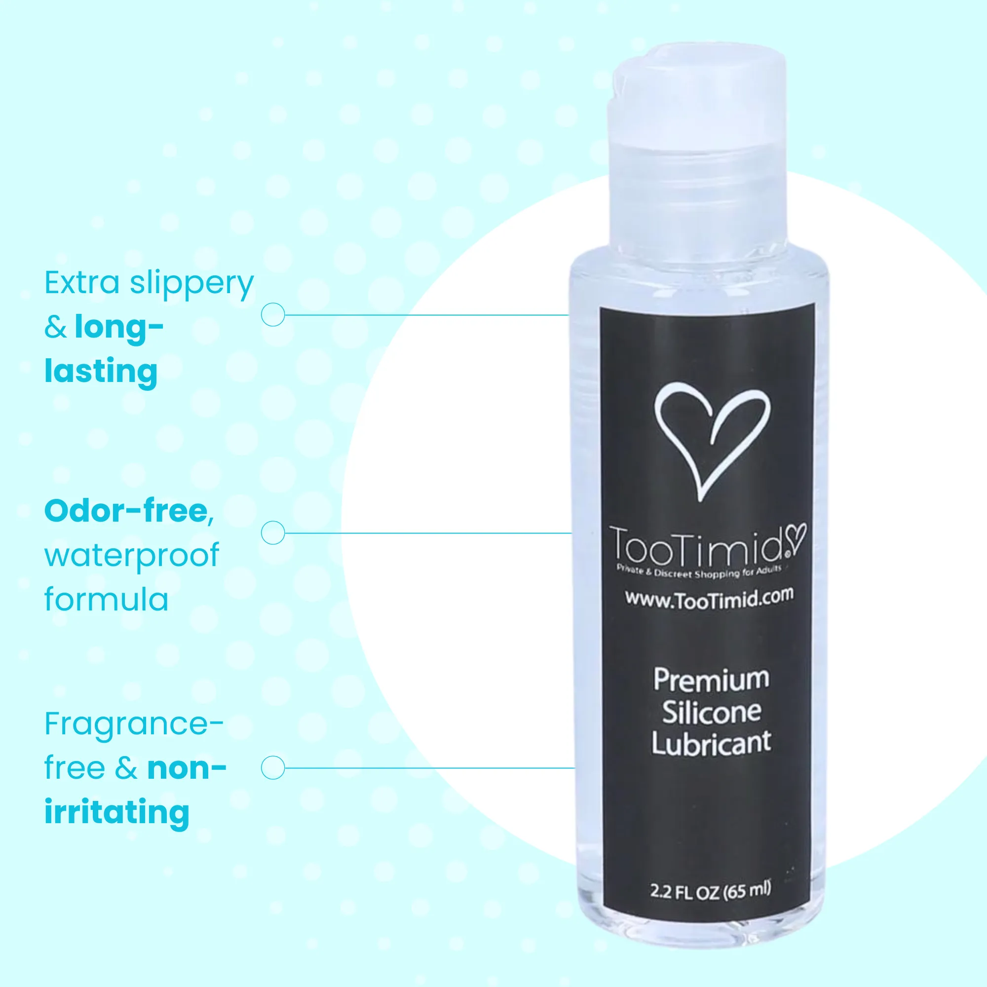 TooTimid Silicone Sex & Masturbation Lube - Super Long Lasting!
