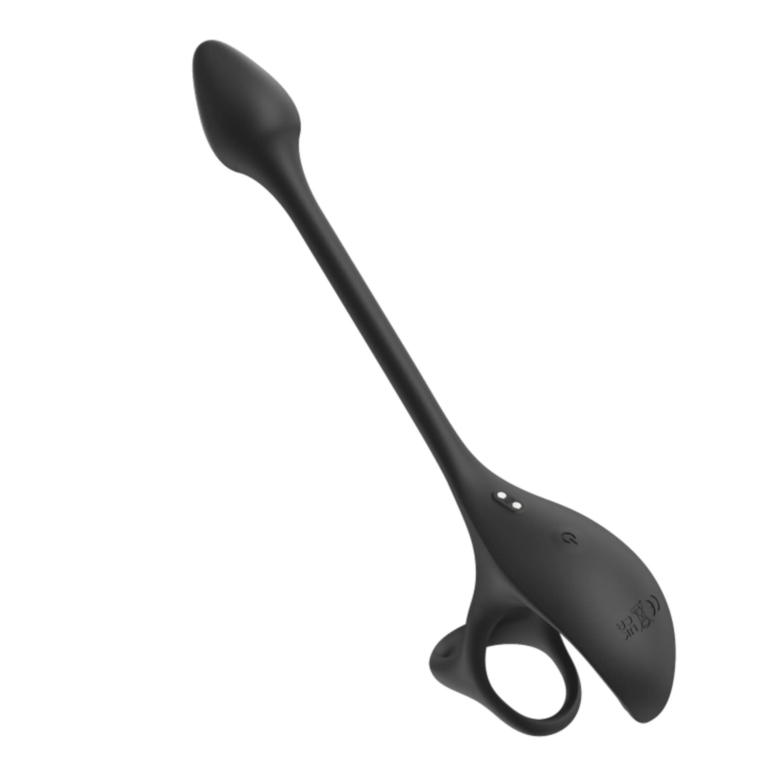 Triple Stimulating Vibrating Silicone Cock Ring with Remote - Penis. Scrotum. and Anal Vibes!