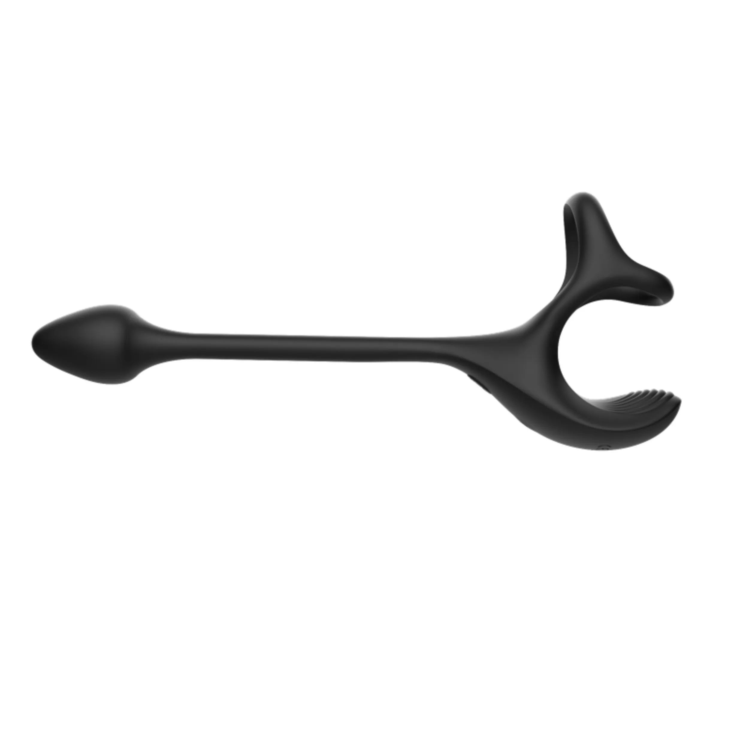 Triple Stimulating Vibrating Silicone Cock Ring with Remote - Penis. Scrotum. and Anal Vibes!