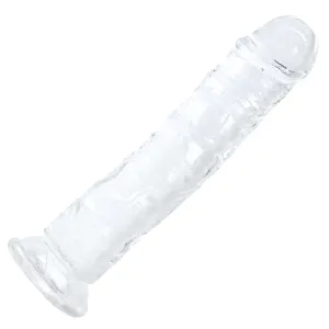 Ultra Lifelike Clear Suction Cup Dildo For Hands-Free Riding