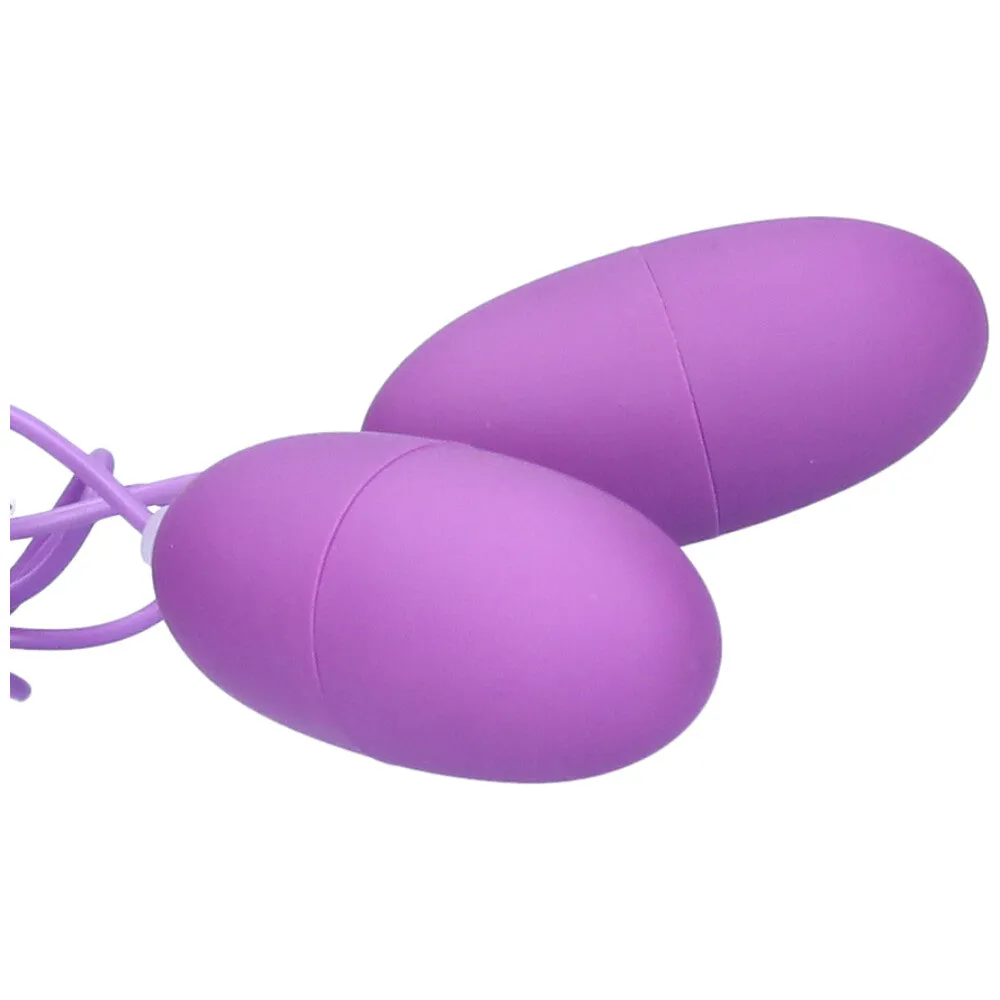 USB Powered Double Vibrating Bullet in Purple