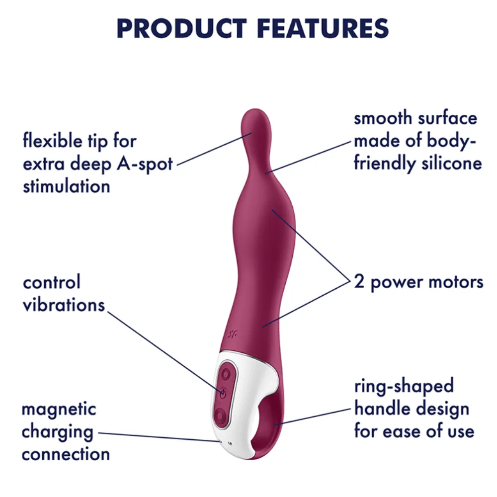 Vibrating A-Spot Massager | Silicone Vibrator For Deep Penetration