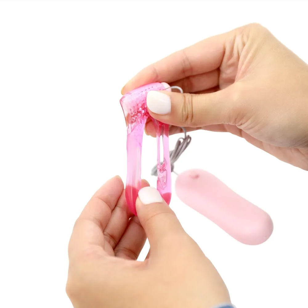 Vibrating Jelly Cock Ring w/ Controller