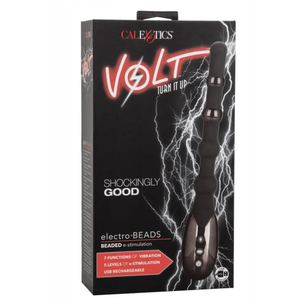 Volt Electro-Stimulation Rechargeable Anal Bead