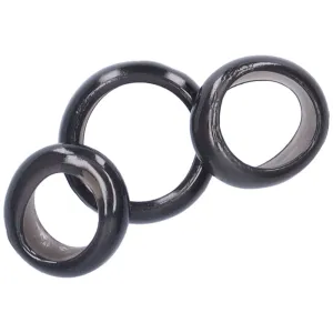 Wide and Stretchy Cock Rings - Set of 3