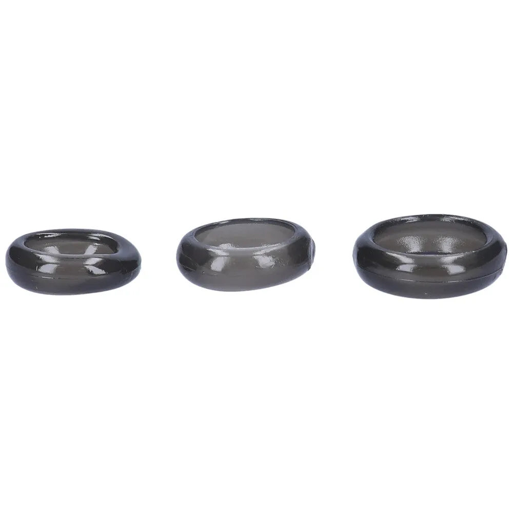 Wide and Stretchy Cock Rings - Set of 3