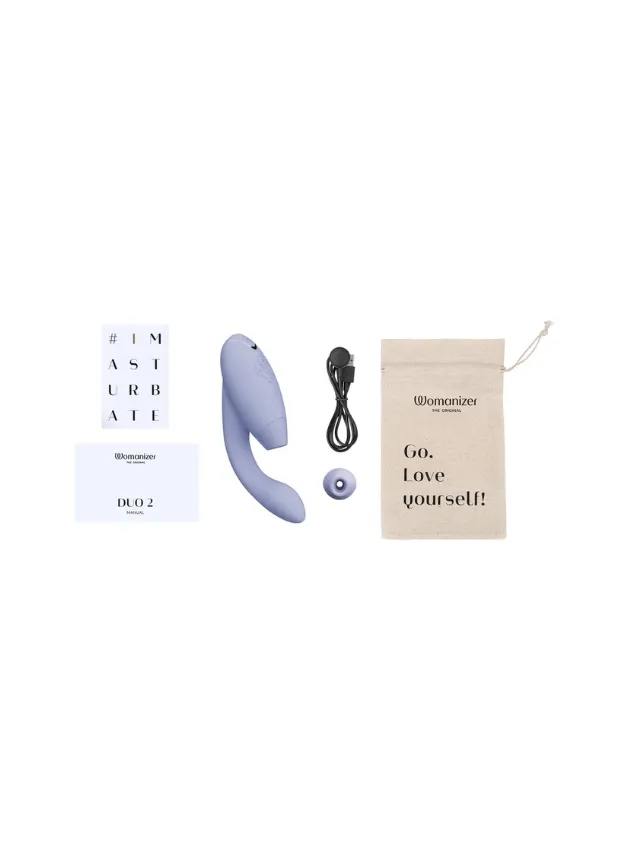 Womanizer Duo 2 Pleasure Air Clitoral Stimulator and G-spot Vibrator